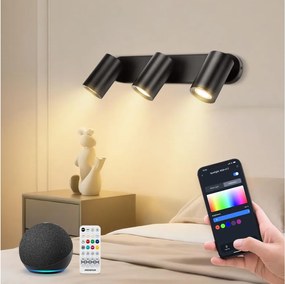 Aigostar - LED RGBW димируемо точково осветително тяло MESH 3xLED/4,9W/230V 2700-6500K бяло+ДУ