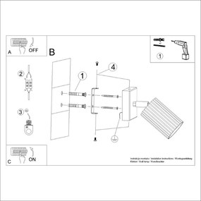 Прожектор в тухлен цвят 8x16 cm Gleam – Sollux