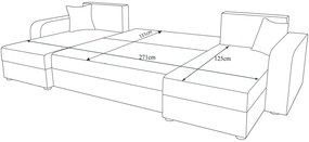Ъглов диван Dennis U-Kafe-Mpez