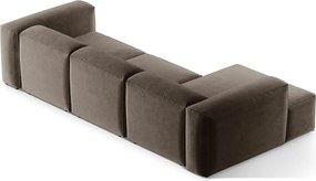 Кафяв ъглов диван (ляв ъгъл) Bergamo – Cosmopolitan Design