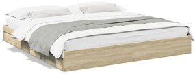 3280638 vidaXL Рамка за легло с чекмедже дъб сонома 180x200 см инженерно дърво