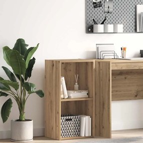 857866 vidaXL Библиотека, дъб артизан, 40x30x77 см, инженерно дърво