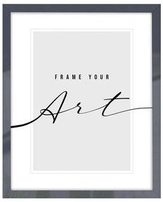 Сива пластмасова рамка за стена 44x54 cm