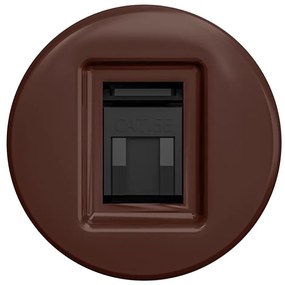 Kliklap - Ретро дата гнездо без рамка кафяво