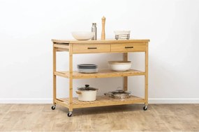 Кухненска количка 5five Linha, Бамбук, 4 нива, Kitchen Island