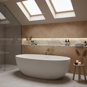 Смесител за вана DROP Brush Gold