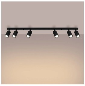 Черен прожектор 6,5x117 cm Gleam – Sollux