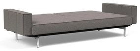 Кафяво-сив разтегателен диван с подлакътници Chrome Splitback - Innovation