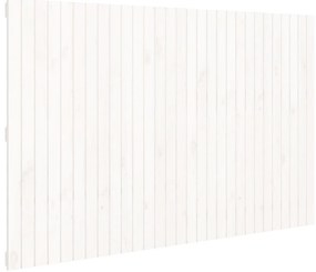 824964 vidaXL Стенна табла за спалня бяла 185x3x110 см борово дърво масив