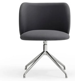 Тъмносив тапициран трапезен стол Mogi – Teulat