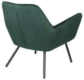 Тъмнозелено кадифено кресло Bon - White Label