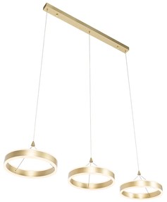 Висяща лампа месинг овална с LED 3-степенна димираща 3-светлина - Lyani