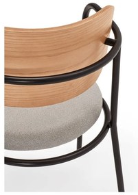 Сив трапезен стол в дъбов декор Eclipse - Teulat