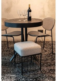 Светлосива табуретка Milou – White Label