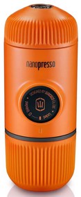 Преносима еспресо машина Wacaco Nanopresso Orange Patrol, 18bar, 80 мл, За мляно кафе, Без необходимост от зареждане и батерии, Оранжев