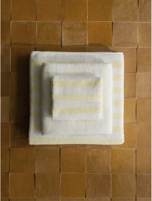 Светложълти/бели кърпи в комплект 2 бр. от органичен памук от тери 30x50 cm Arto – Blomus