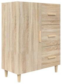 812171 vidaXL Сайдборд, дъб сонома, 69,5x34x90 см, инженерно дърво