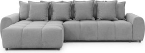 Сив ъглов диван (ляв ъгъл) Albane – Ropez
