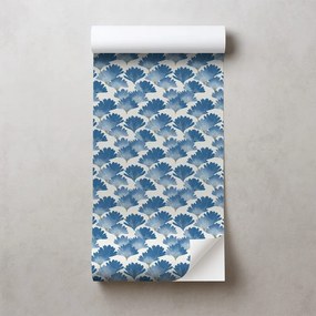 Самозалепващ тапет – Сини акварелни листа