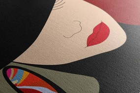 Картина на платно – Елегантна дама с шапка