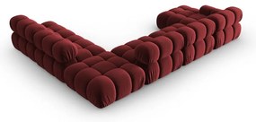 Червен кадифен диван 379 cm Bellis - Micadoni Home