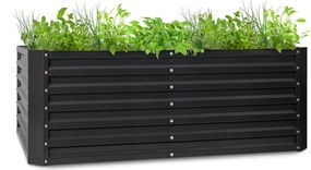 Blumfeldt High Grow Straight, повдигната леха, 200 х 60 х 100 см, 1200 л, стомана