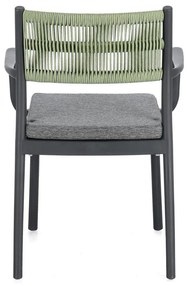 Сиви пластмасови градински столове в комплект от 4 бр. Alvin – Bizzotto