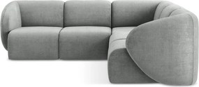 Сив шенилов ъглов диван Lani – Makamii