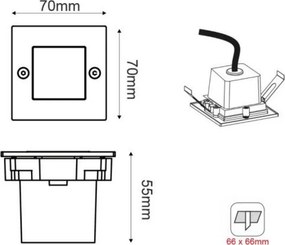 Дигестер Аплика Cortex Square 6000K-хром