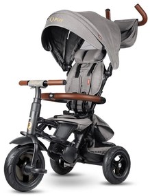 QPlay - Детска триколка 6 в 1 RITO DELUXE сива