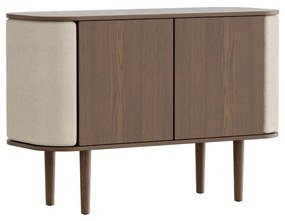 Нисък дъбов скрин в кафяво-бежово 109x75 cm Treasures - UMAGE