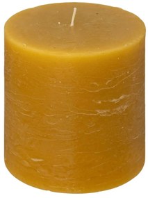 Свещ без аромат atmosphera Olia, Кръгла, 10x10 cm - Жълт