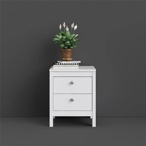 Бяло нощно шкафче Madrid - Tvilum