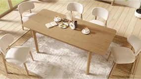 АЛMО Бежово (тъкан Апия 453)/рамка лакиран дъб - ДЪРВЕН СТОЛ ЗА ДНЕВНА, ТРАПЕЗАРИЯ, КУХНЯ РЕТРО