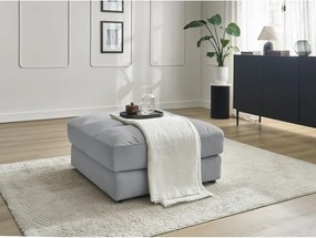 Светлосива кадифена табуретка Sierra – Bobochic Paris