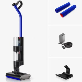 Вертикална прахосмукачка Dyson WR01 WashG1 Bk/Bu, 95W, 1l, Автономия до 35 мин, 3 степени на мощност, LCD дисплей, Хидратация, Самопочистване, Черен/син