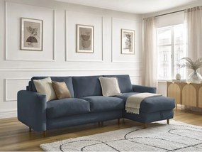 Тъмносин ъглов диван Cocoone – Bobochic Paris