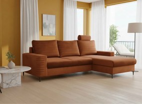 Ъглов диван Consuegra-Oранжево