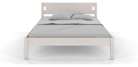 Двойно легло от борова дървесина 160x200 см в бял цвят Laxbaken - Skandica