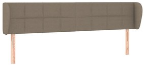 3117162 vidaXL Горна табла за легло с уши, таупе, 183x23x78/88 см, плат