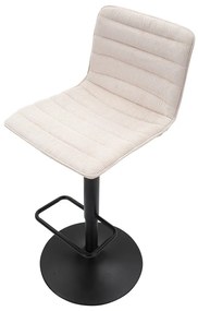 Бяло-черен бар стол с регулируема височина (височина на седалката 61 cm) Malia – Mauro Ferretti