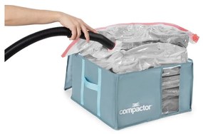 Вакуумна пластмасова кутия за съхранение на дрехи 42x40x25 cm Blue Edition – Compactor