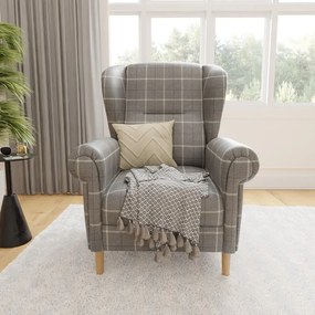 Сиво кресло крило Swan – Ropez