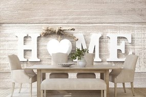 Самозалепващ тапет – С надпис Home във винтидж стил