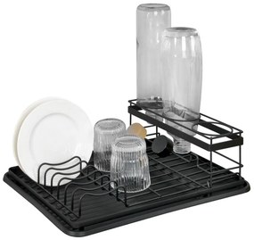 WENKO 54798100 - Сушилник за съдове AMY 42,5x31,5 cm черен