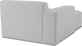 Бял модулен диван от букле (ляв ъгъл) Roxy – Scandic