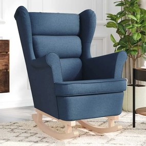 4016927 vidaXL Люлеещ се стол Blue 74x90x102 cm Fabric