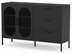 Черен скрин 140x90 cm Diora – Marckeric