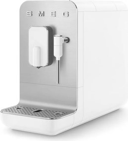Еспресо машина SMEG Collezione BCC12WHMEU, 1350 W, 19 bar, 1.4 л, 8 функции, Вградена мелачка, Дюза за пара, Бял