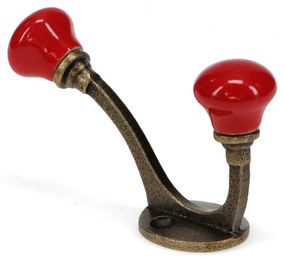 Червена метална стенна закачалка 3 cm – Rex London